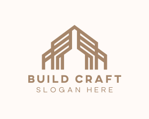 Brown Warehouse Building logo design