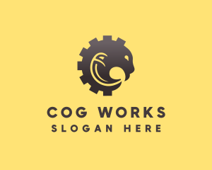 Wild Mechanical Cog logo design