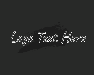 Text Logo - Art Paint Handwriting logo design