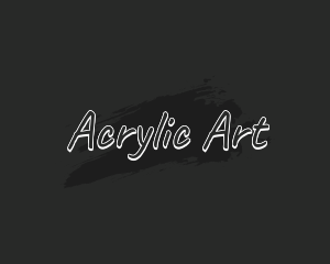 Art Paint Handwriting logo design