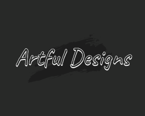 Art Paint Handwriting logo design