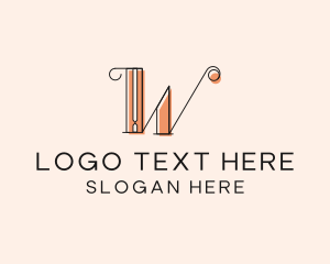 Fashion Designer - Letter W Elegant Boutique logo design
