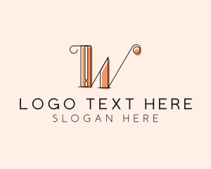 Upscale Boutique Letter W logo design