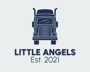 Diesel - Cargo Trailer Truck logo design