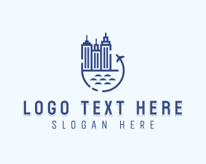 Shipping - Airplane Delivery Shipping logo design