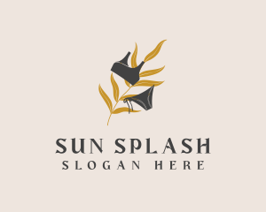 Tropical Leaf Beachwear  logo design