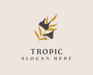 Tropical Leaf Beachwear  logo design