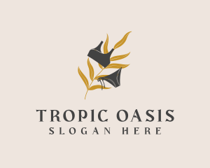 Tropical Leaf Beachwear  logo design