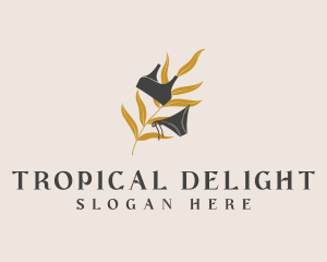 Tropical Leaf Beachwear  logo design