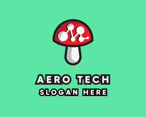 Data Mushroom Tech logo design