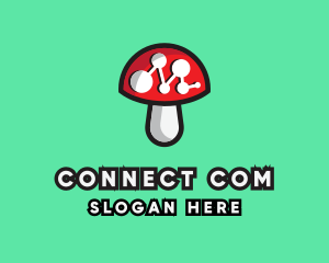 Data Mushroom Tech logo design