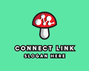 Link - Data Mushroom Tech logo design