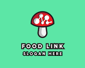 Data Mushroom Tech logo design