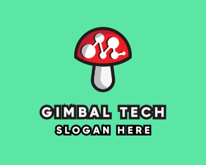 Data Mushroom Tech logo design