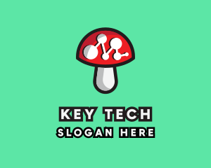 Data Mushroom Tech logo design