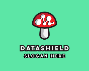 Data Mushroom Tech logo design