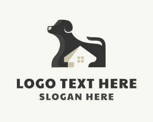 Pet Adoption - Dog House Shelter logo design