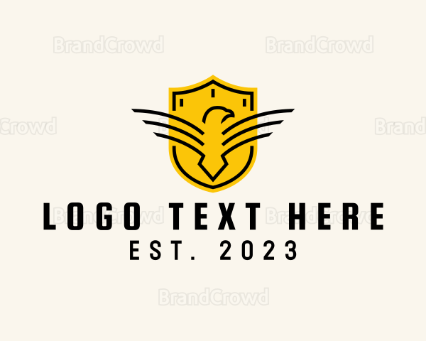 Bird Shield Crest Logo