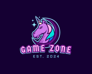 Unicorn Horse Gaming logo design