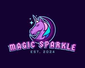 Unicorn Horse Gaming logo design