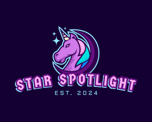 Unicorn Horse Gaming logo design