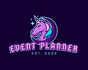 Pony - Unicorn Horse Gaming logo design