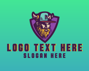 Hip Hop - Viking Gaming Cap Mascot logo design
