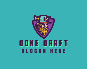 Viking Gamer Cap logo design