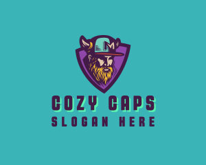 Viking Gamer Cap logo design