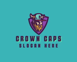 Viking Gamer Cap logo design