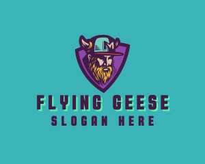 Viking Gamer Cap logo design