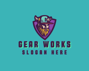 Viking Gamer Cap logo design