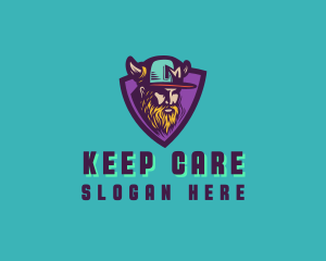 Viking Gamer Cap logo design