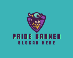 Viking Gamer Cap logo design