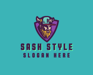 Viking Gamer Cap logo design