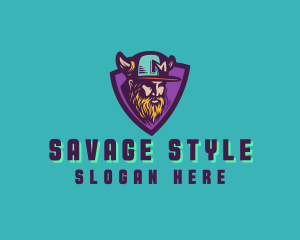 Viking Gamer Cap logo design