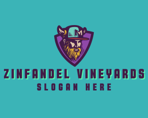 Viking Gamer Cap logo design