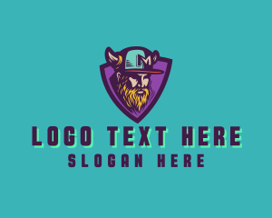 Scandinavian - Viking Gamer Cap logo design