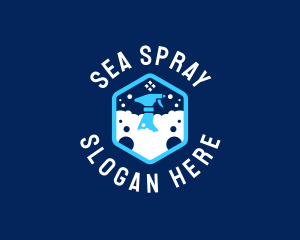 Spray Bottle Cleaner logo design