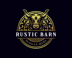 Elegant Bull Horn logo design