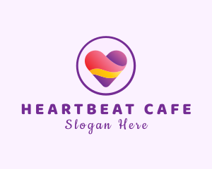 Heart - Dating Heart App logo design