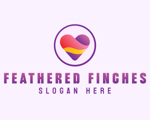 Dating Heart App logo design