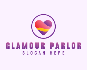 Parlor - Dating Heart App logo design