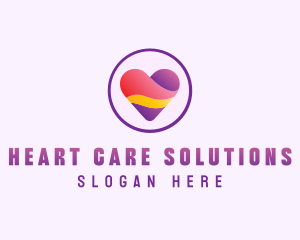 Dating Heart App logo design