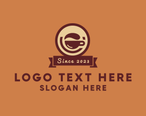 Cup - Coffee Cup Banner Cafe logo design