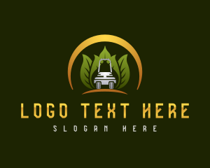 Gardening - Lawn Mower Landscaping logo design