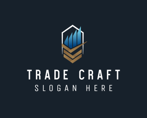 Trading - Trading Chart Checkmark logo design