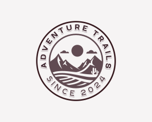 Sand Desert Hiking logo design