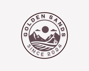 Sand - Sand Desert Hiking logo design