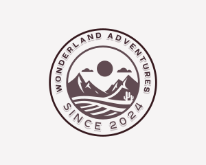 Sand Desert Hiking logo design